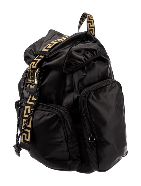 versace backpack the bay|versace nylon backpack.